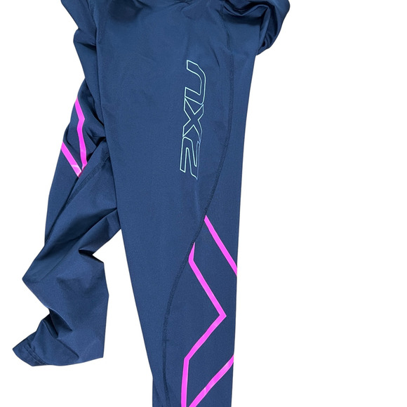2XU Womens Mid-Rise Compression 7/8 Leggings Black Pink Size Large Training - Picture 3 of 6